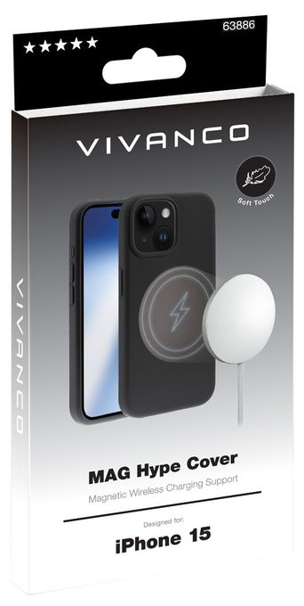 Cover für Apple iPhone 15  Mag Hype (Schwarz) 