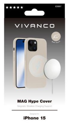 Cover für Apple iPhone 15  Mag Hype (Beige) 