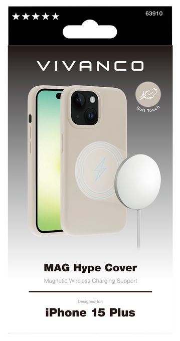 Cover für Apple iPhone 15 Plus  Mag Hype (Beige) 