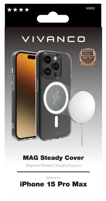 Cover für Apple iPhone 15 Pro Max  Mag Steady (Transparent) 