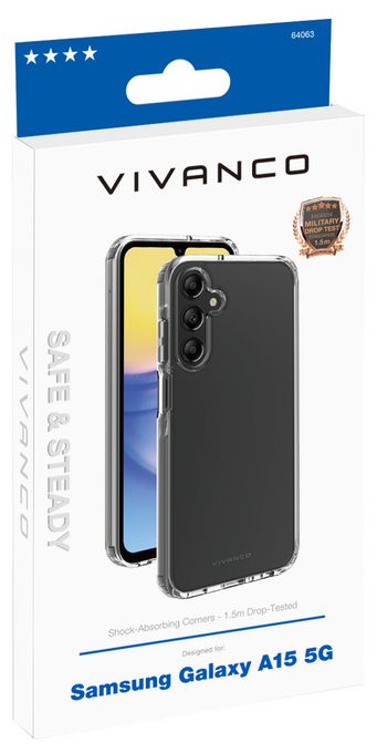 Cover für Samsung Galaxy A15 5G  Safe and Steady (Transparent) 