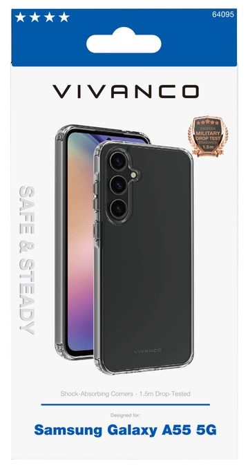 Cover für Samsung Galaxy A55 5G  Safe and Steady (Transparent) 