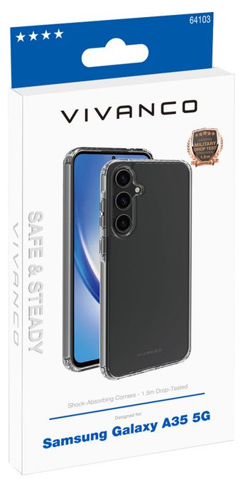Cover für Samsung Galaxy A34 5G  Safe and Steady (Transparent) 