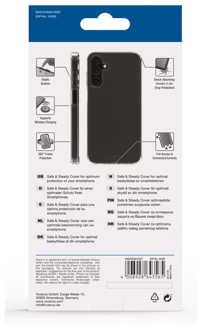 Cover für Samsung Galaxy A16 5G  Safe and Steady (Transparent) 
