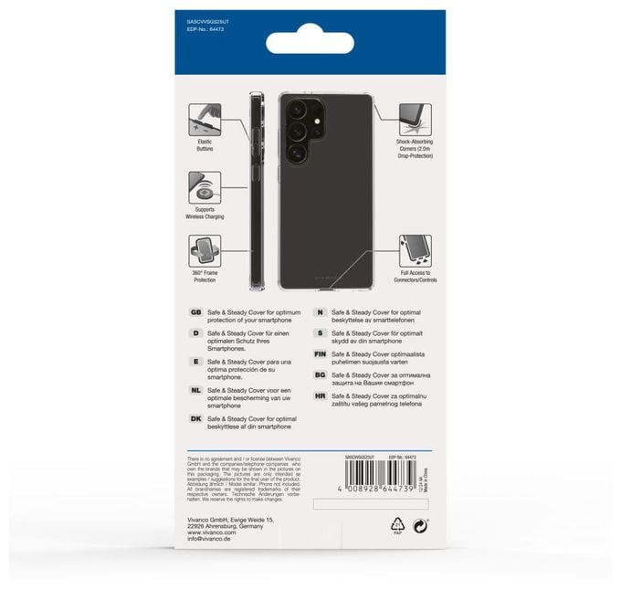Cover für Samsung Galaxy S25  Safe and Steady (Transparent) 