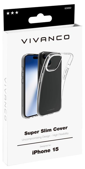 Cover für Apple iPhone 15  Super Slim (Transparent) 