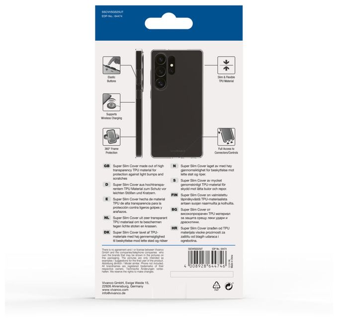 Cover für Samsung Galaxy S25 Ultra  Super Slim (Transparent) 
