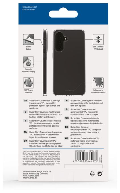 Cover für Samsung Galaxy A36 5G, Galaxy A56 5G  Super Slim (Transparent) 