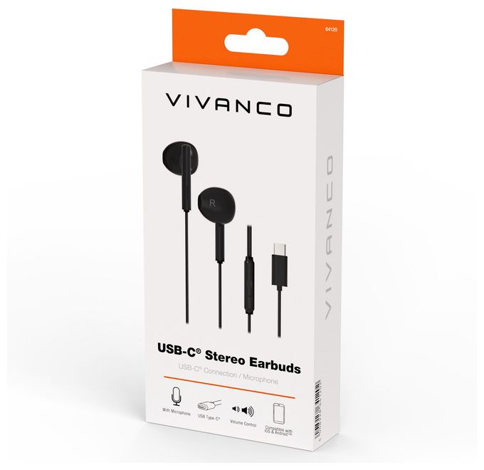 In-Ear Kopfhörer Kabelgebunden USB Typ-C  USB Type-C Capsule (Schwarz) 