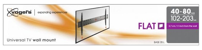 Wand Halterung bis 2,03 m (80") 70 kg Base 05L 