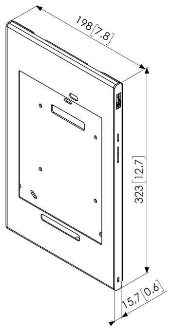 aus Aluminium, Stahl Samsung Galaxy Tab A 9.7 bis 24,6 cm (9.7")  PTS1221 (Aluminium, Silber) 