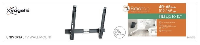 Wand Halterung bis 165,1 cm (65") 25 kg 0 - 15° Thin 515 
