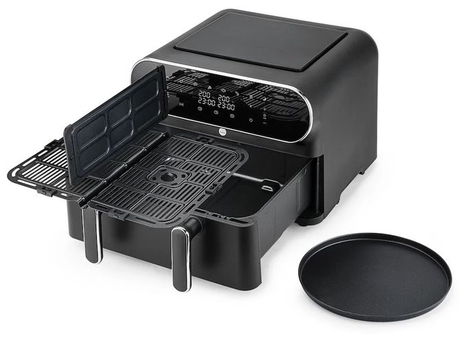 Doppel Heißluftfritteuse 11 l  AF-2x50 Dual (Schwarz) 