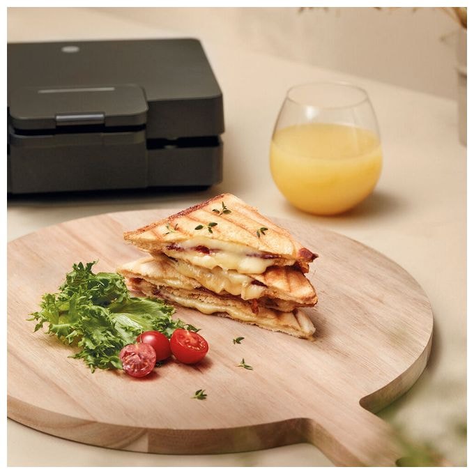 Sandwichmaker 1000 W für 2 Sandwiches  Easy Melt (Schwarz) 