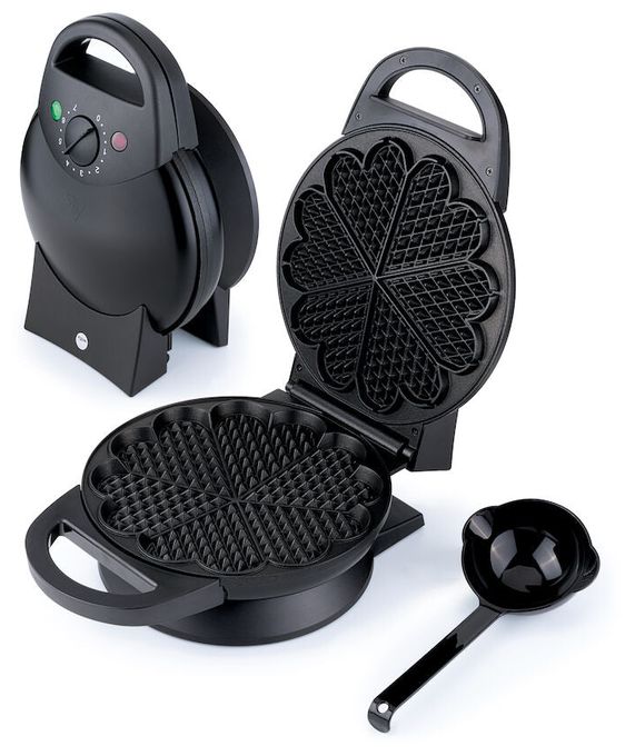Waffeleisen Herz (Form) für 6 Waffel(n) 1400 W WM-623B 
