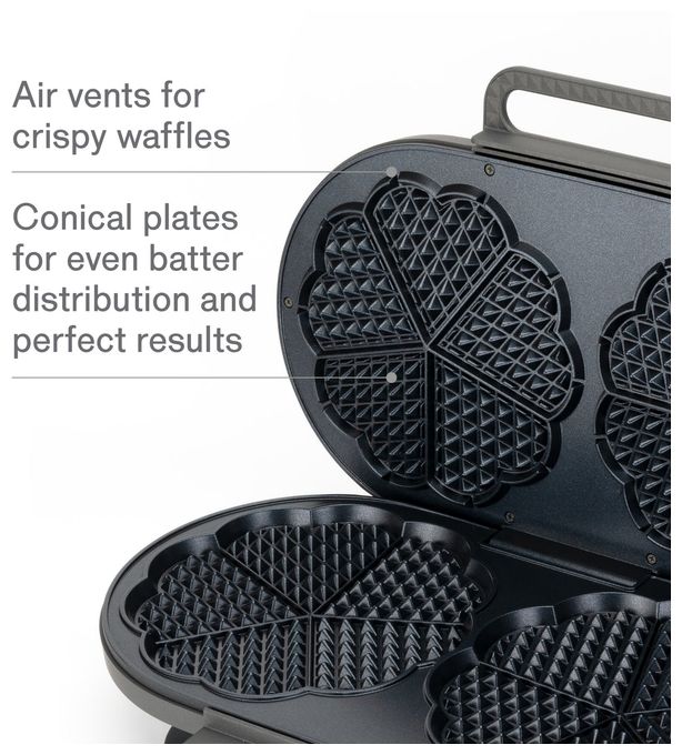 Waffeleisen Herz (Form) für 10 Waffel(n) 1500 W WM5DB-200P Joy Double 
