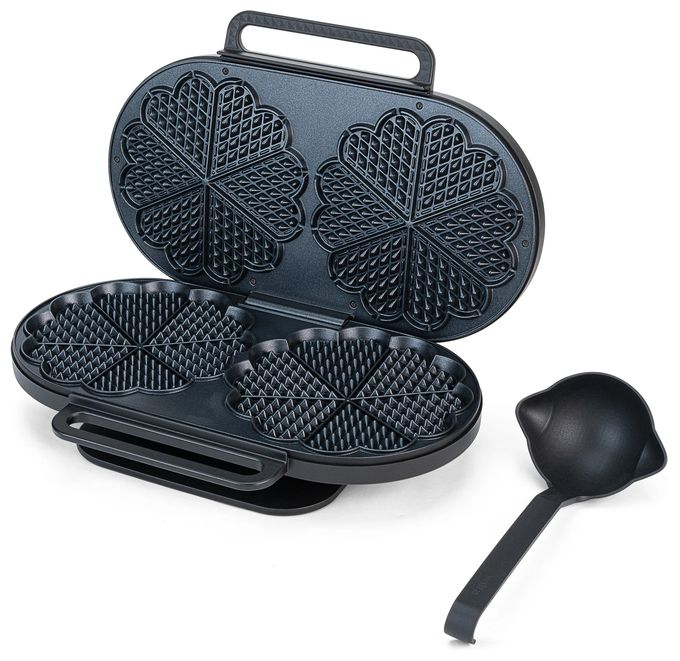 Waffeleisen Herz (Form) für 2 Waffel(n) 1800 W WM6DB-220 