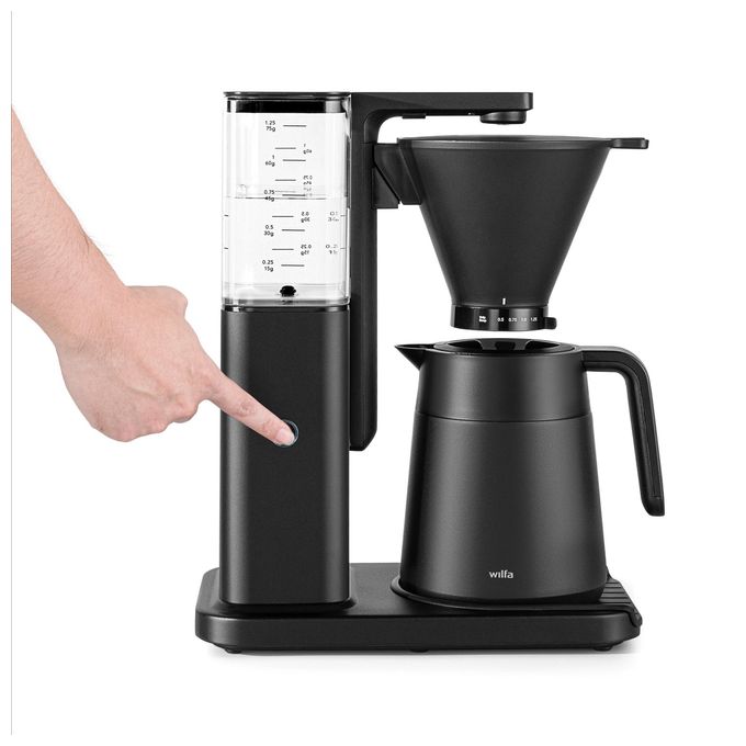Filterkaffeemaschine 1,2 l  Zense Alux Thermo (Schwarz/Transparent) 
