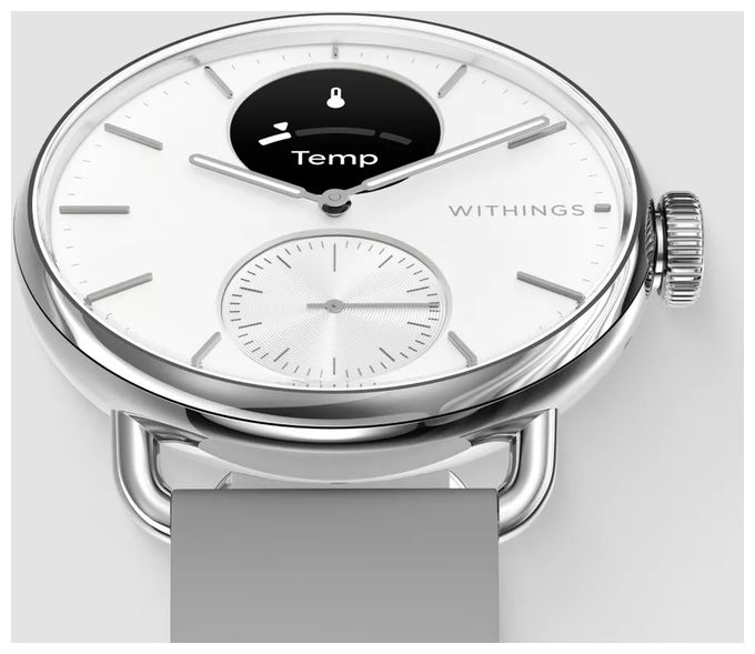 Hybrid 38 mm Smartwatch Rund 282 ppi  ScanWatch 2 (Edelstahl) 