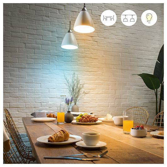 LED Intelligentes Leuchtmittel Multi, Weiß AC Colors G100 