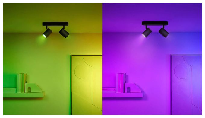 LED Intelligentes Leuchtmittel 55 mm Multi Tunable White & Color Glas Spot GU10 PAR16 Doppelpack 