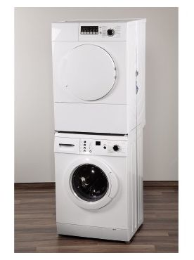 111379 Zwischenbaurahmen (offene Front) für Waschmaschine und TrocknerWeiß 