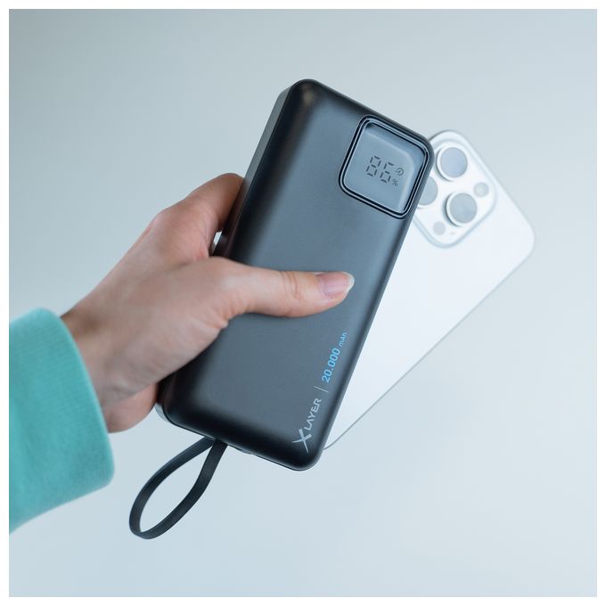 20000 mAh Powerbank Mikro-USB  220140 (Schwarz) 