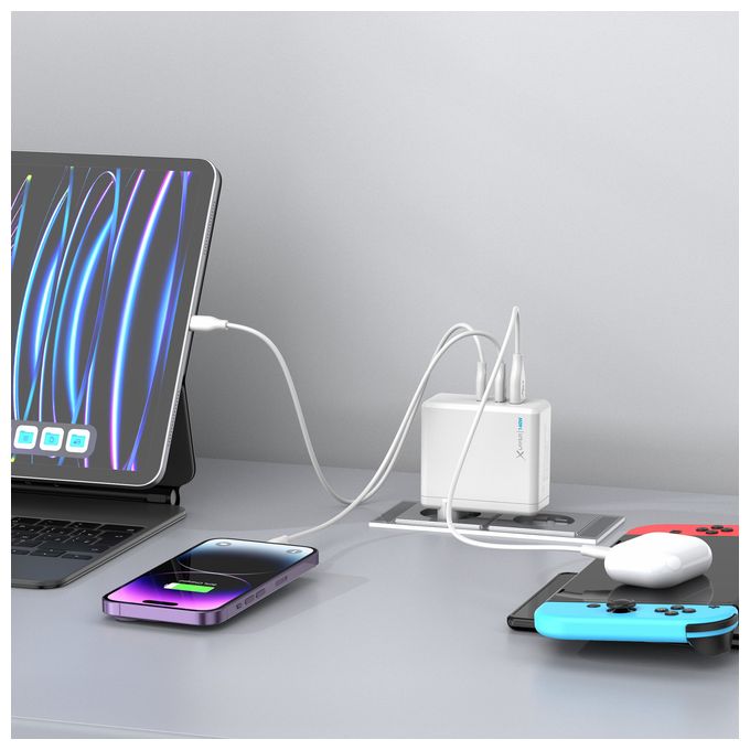 220356 Schnellladegerät max. 140W, 2xUSB-C, 1xUSB-A 