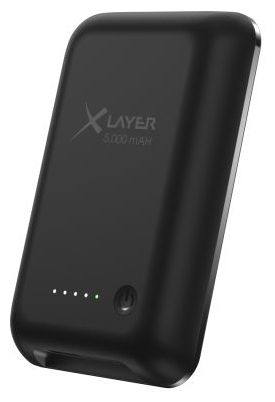 5000 mAh Powerbank USB Typ-C Kabelloses Laden  Magfix Pro (Schwarz) 