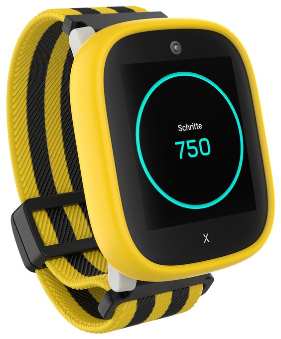 Digital Smartwatch Rechteckig IP68 72 h 4G  X6Play BVB-Edition (Gelb, Schwarz) 