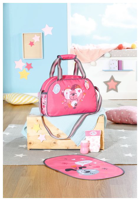 BABY born Wickeltasche mit Wickelunterlage 