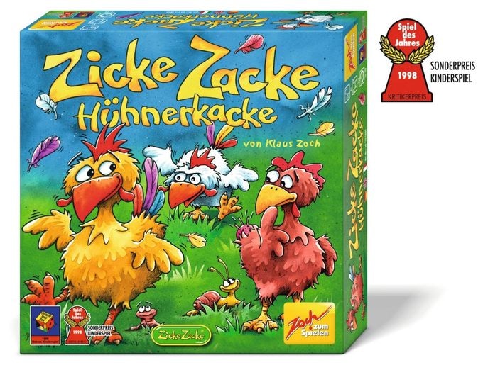 Brettspiel bis zu 4 Spielern ab 4 Jahr(e) 19981 Zicke Zacke Hühnerkacke 