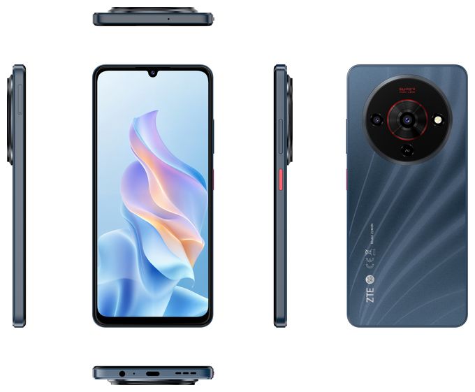 128 GB 5G Smartphone 17,1 cm (6.75 Zoll) Android 50 MP Einzelne Kamera Kamera Dual Sim WiFi 5 (Stardust Black) Blade A76 