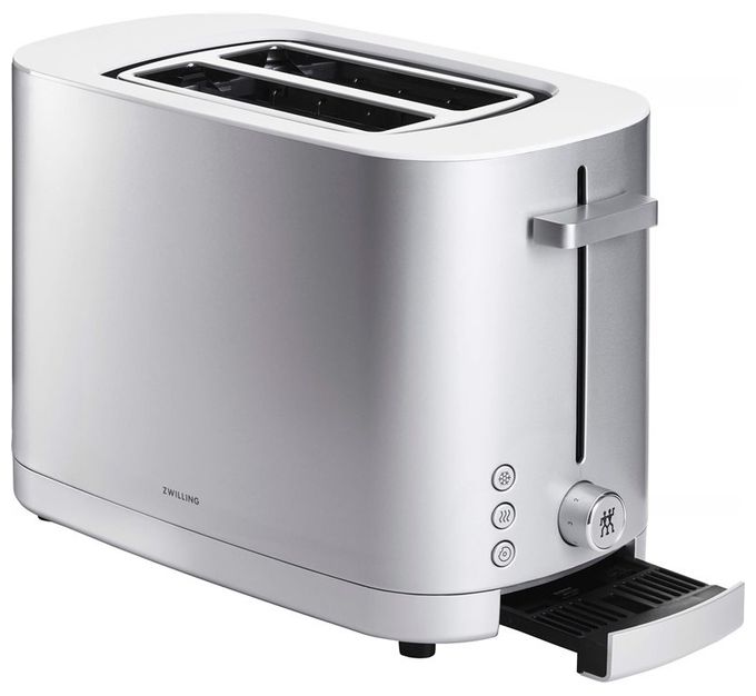 Toaster 1000 W 2 Scheibe(n)  Enfinigy kurz (Satinierter Stahl) 