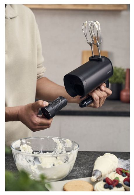 Handmixer 250 W 3 Stufen  Xtend Kabelloses Handrührgerät Starter Set (Schwarz) 