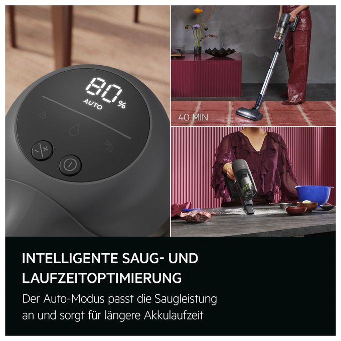 Handstaubsauger Beutellos bis 40 min Laufzeit 21,6 V HEPA  AP72UB21ES Ultimate 7000 (Grau) 