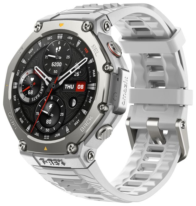 Digital Smartwatch Rund 648 h 322 ppi  T-Rex 3 (Edelstahl) 