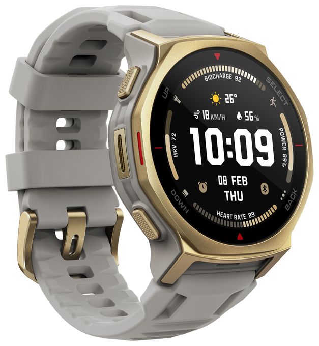 Digital 44 mm Smartwatch Rund 353 ppi  T-Rex 3 Pro (Gold) 