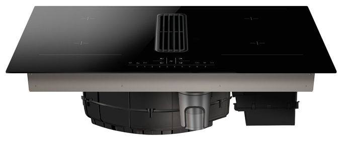 83 cm Induktions Kochfeld/Herdplatte 4 Zone(n) mit in­te­grier­tem Dunstabzug DHKI752800C autarkes 
