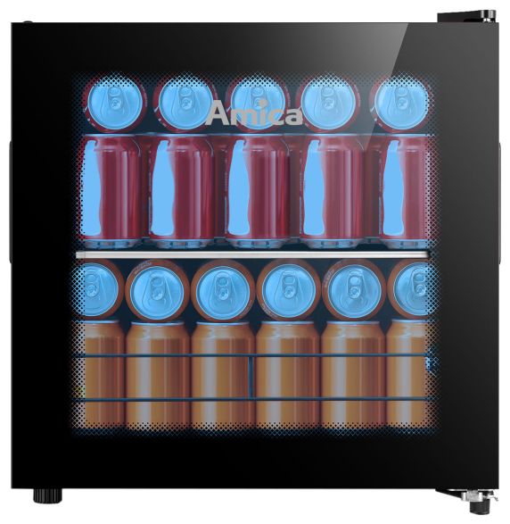 43 l Tischkühlschrank EEK: F 95 kWh Jahr  FK340100S (Schwarz) 