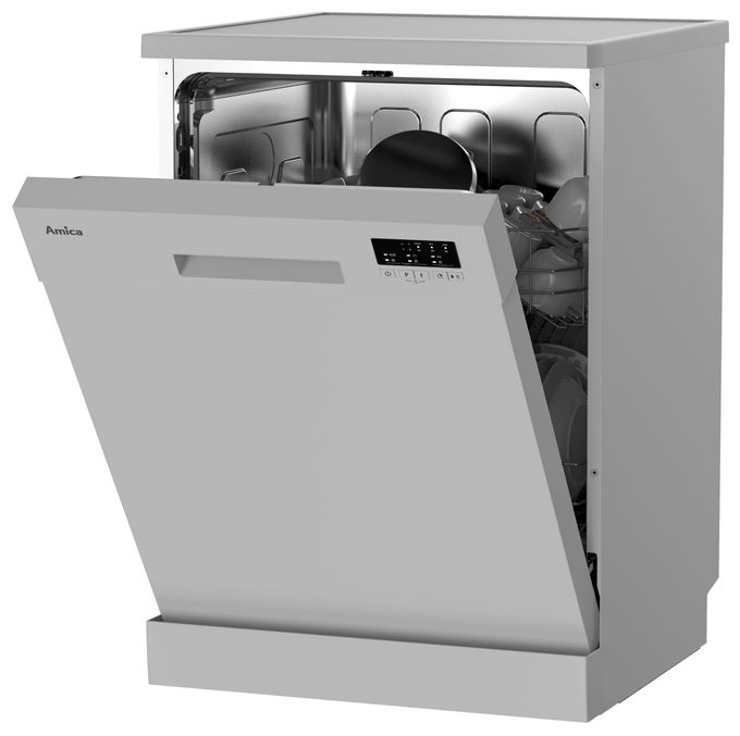 60 cm Geschirrspüler freistehend leise 13 Maßgedecke aquaStop Funktion Mini Active (Silber) GSP 543 460 SI 