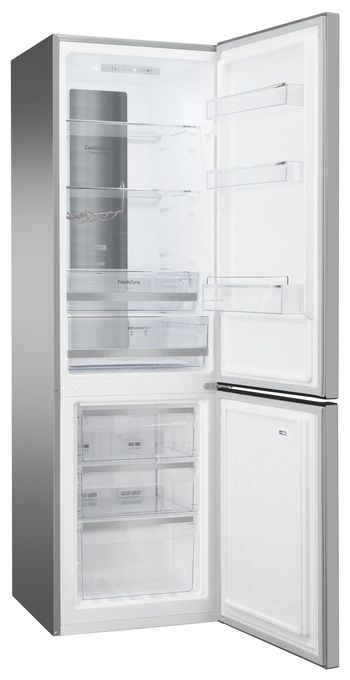 180 l / 70 l Kühl-Gefrierkombi freistehend NoFrost 140 kWh Jahr  KGCN388145E (Edelstahl) 