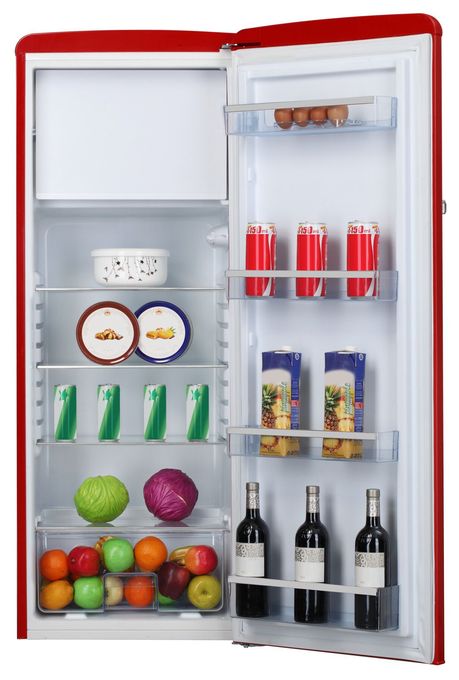 218 l / 194 l Kühlschrank freistehend EEK: E 157 kWh Jahr  KSR364150R (Rot) 