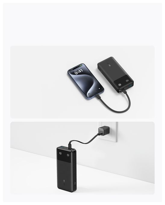 20000 mAh Powerbank USB Typ-C  A1384G11 (Schwarz) 