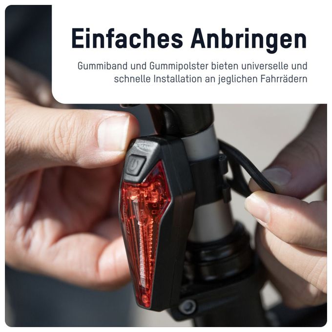 Heckbeleuchtung 1600-0553 Fahrradrücklicht LED 