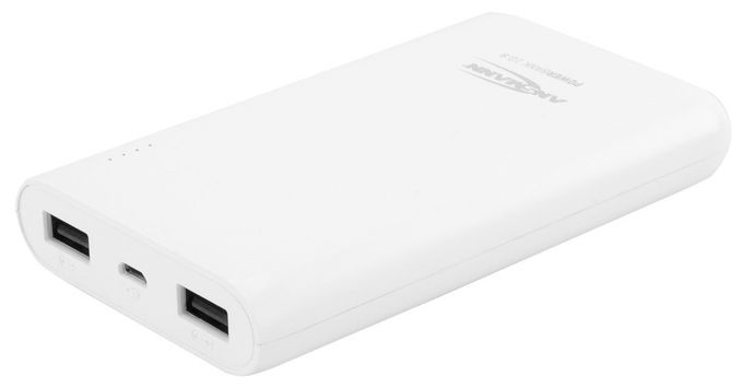 10000 mAh Powerbank Mikro-USB  1700-0067-1 (Weiß) 