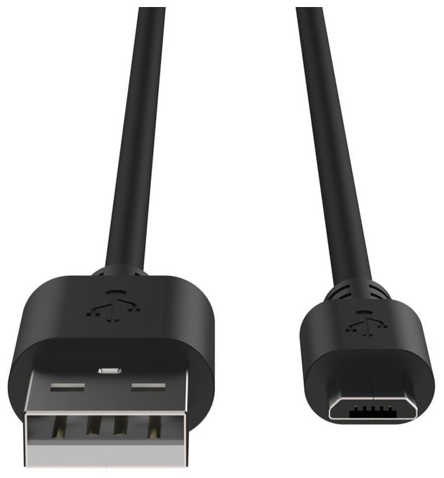 0,48 Gbit/s Stecker Rundkabel USB A auf Micro-USB B 1 m  1700-0129 (Schwarz) 