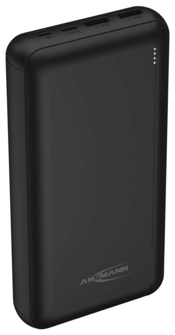 30000 mAh Powerbank Lightning + USB Type-C + Micro-USB  PB212 (Schwarz) 