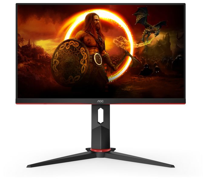 Full HD Monitor 60,5 cm (23.8 Zoll) 16:9 4 ms 300 cd/m²  24G2SPU/BK (Schwarz, Rot) 