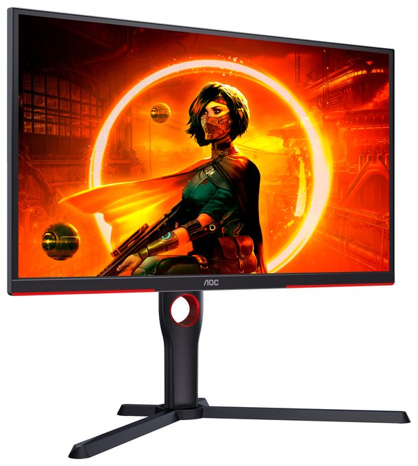 Full HD Monitor 62,2 cm (24.5 Zoll) 16:9 1 ms 300 cd/m²  25G3ZM/BK (Schwarz, Rot) 